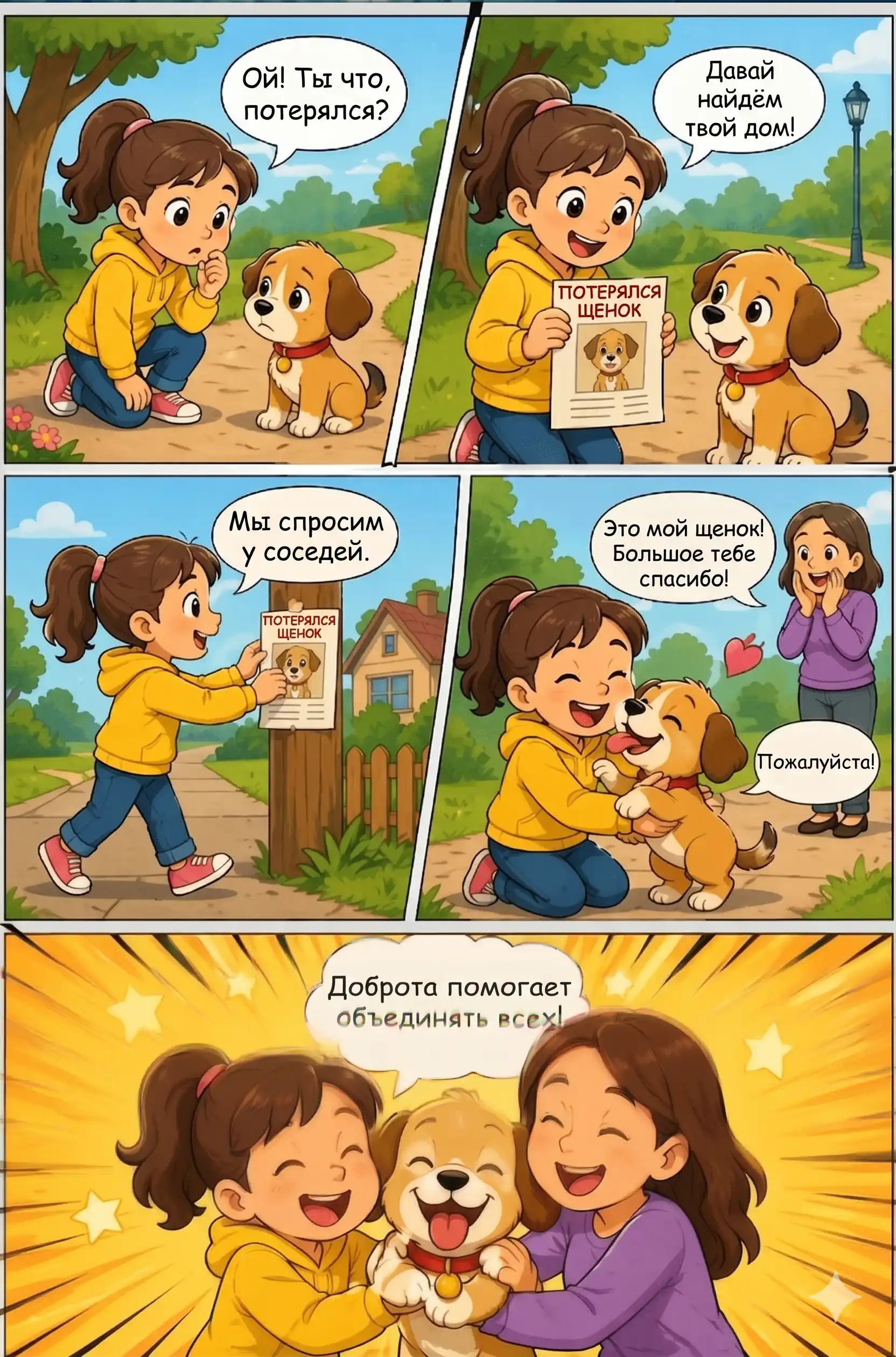 Готовая страница комикса