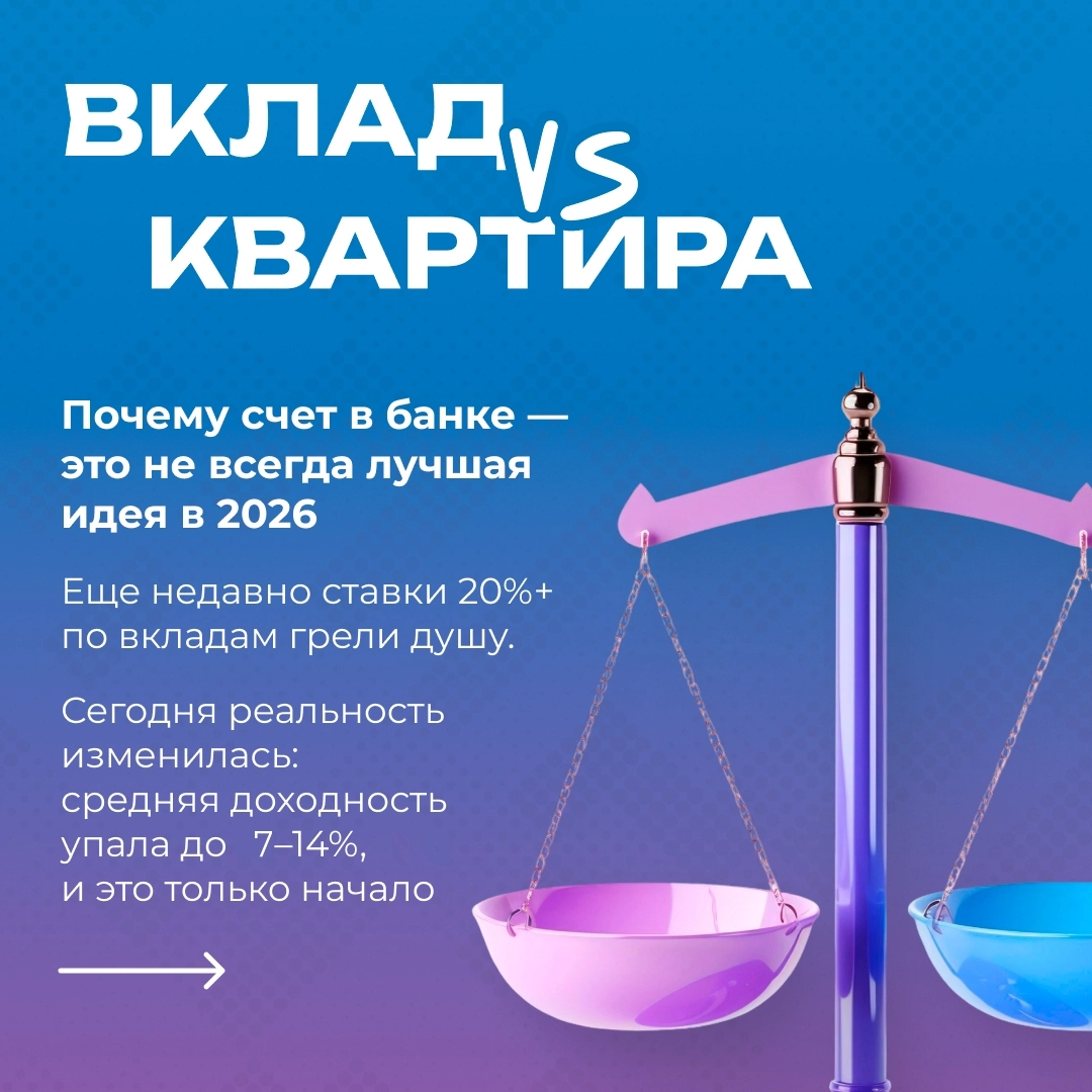 Инвестиционный гайд «Вклад vs Недвижимость»