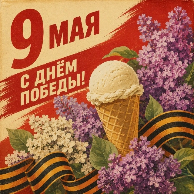 Поздравительная открытка ко Дню Победы