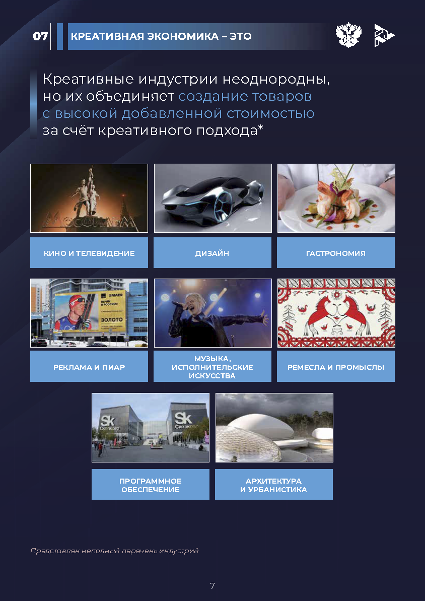 Отчет «Креативная экономика» (КБС)