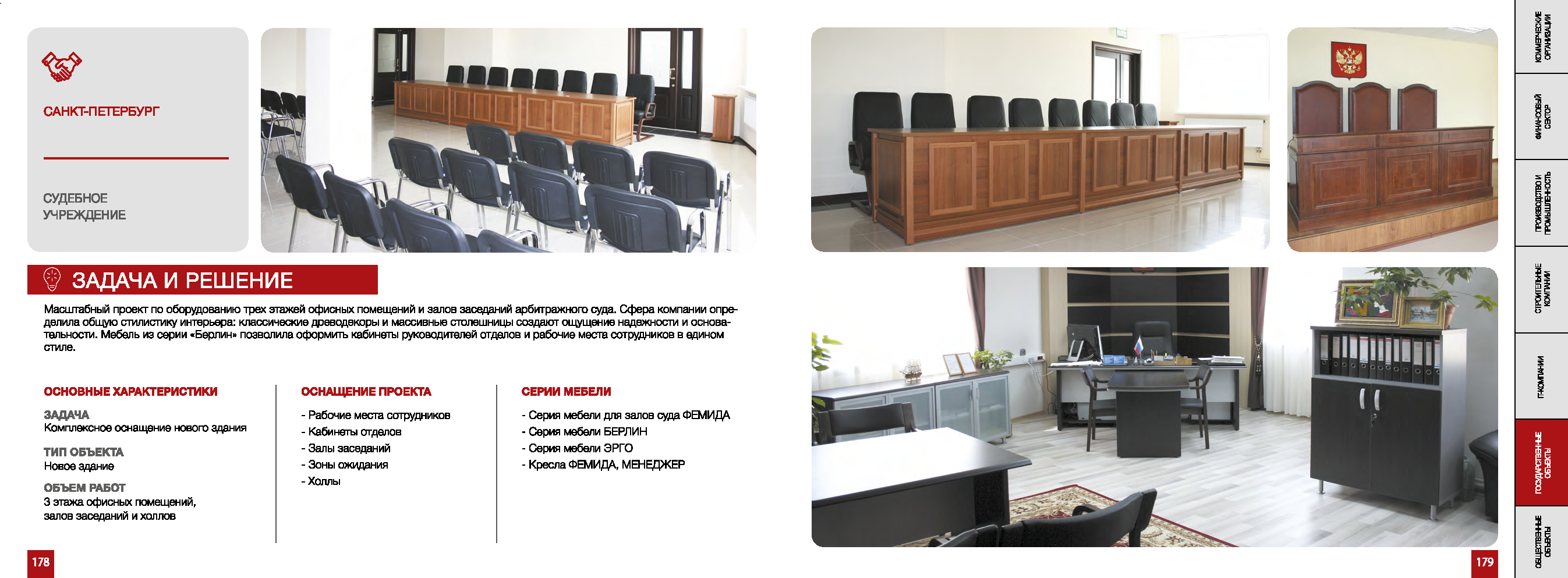 Масштабный каталог-портфолио корпоративных интерьеров