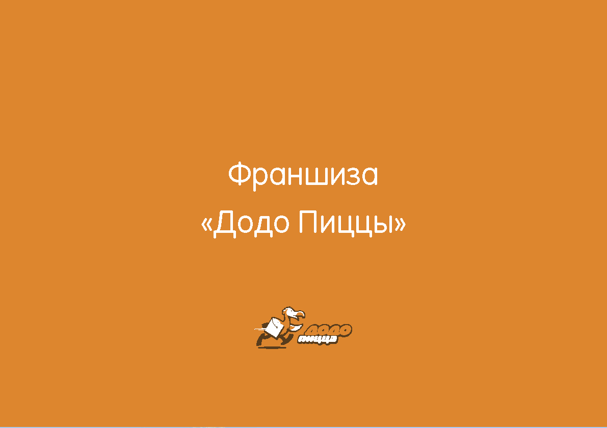 Презентационное руководство по франчайзингу