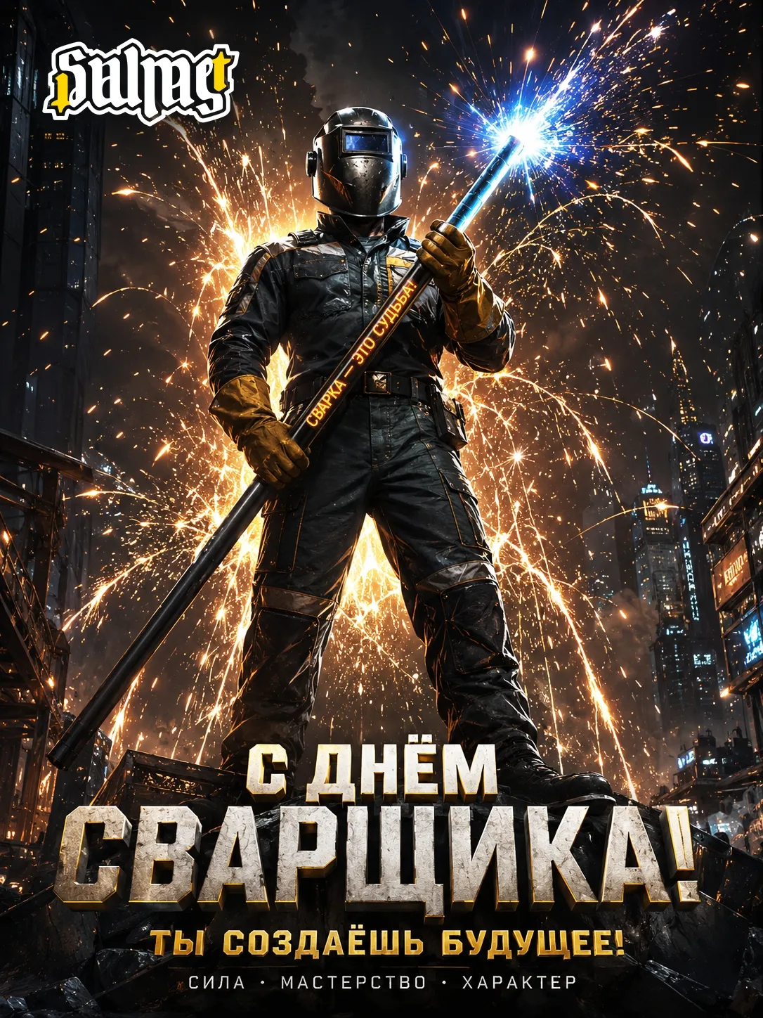 Масштабные плакаты ко Дню сварщика