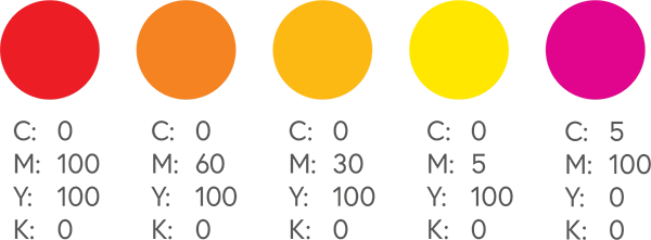 CMYK Bright Colors