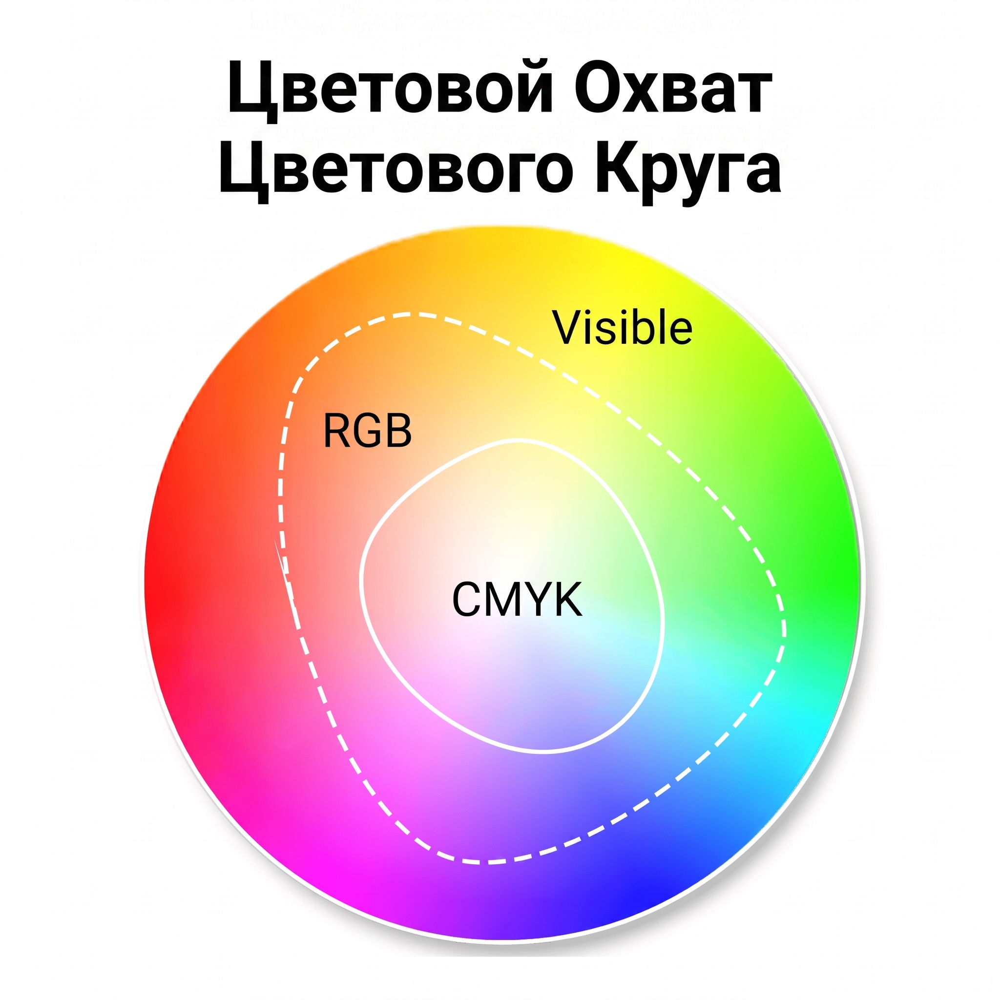 Цветовой охват RGB и CMYK