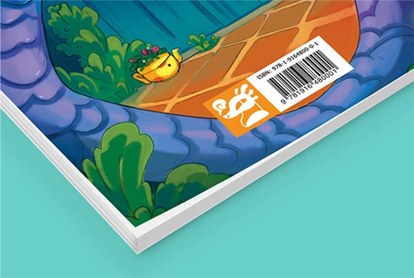 Пример ISBN на обложке
