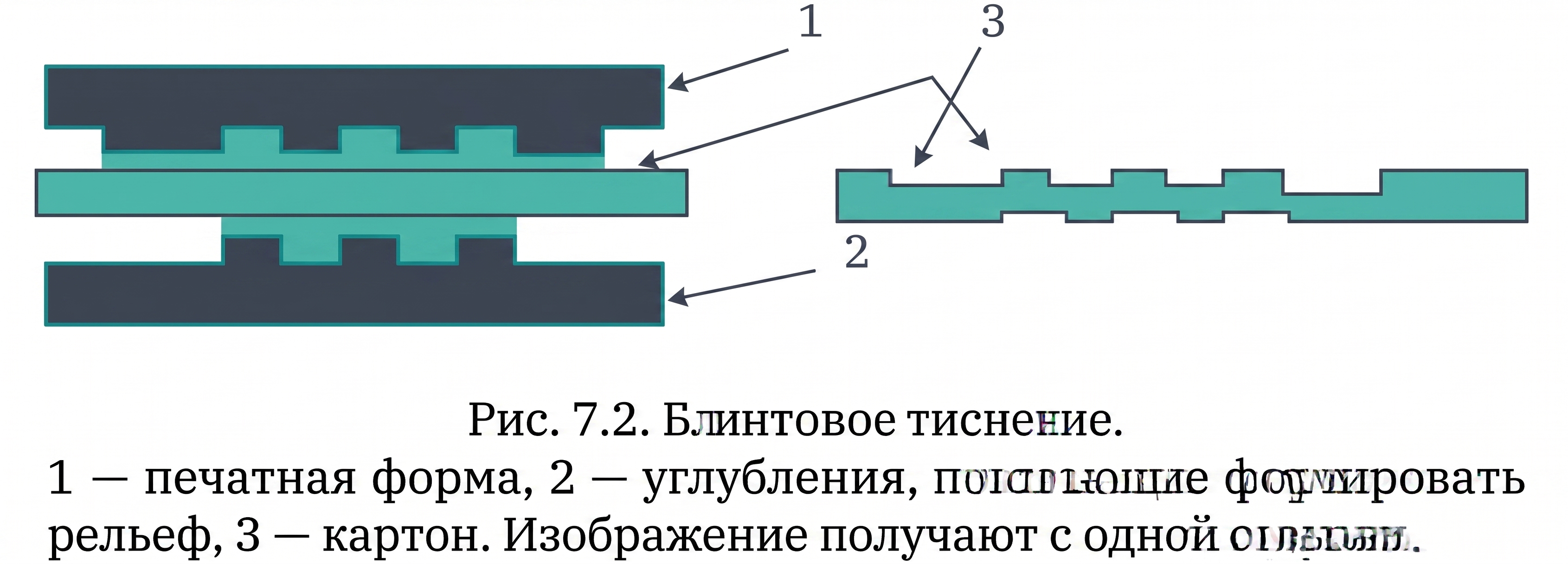 Рис. 7.2. Блинтовое тиснение