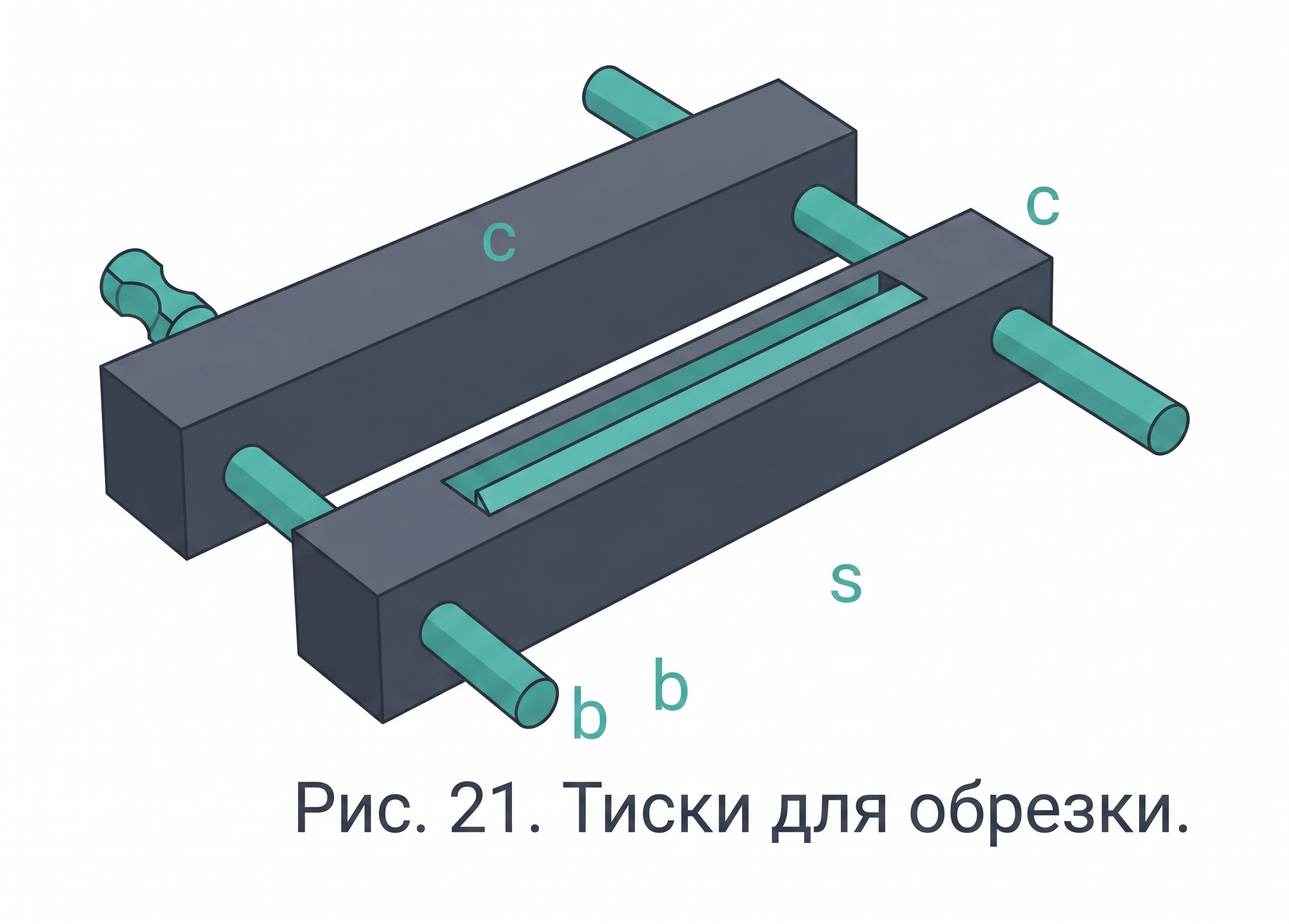 Тиски для обрезки