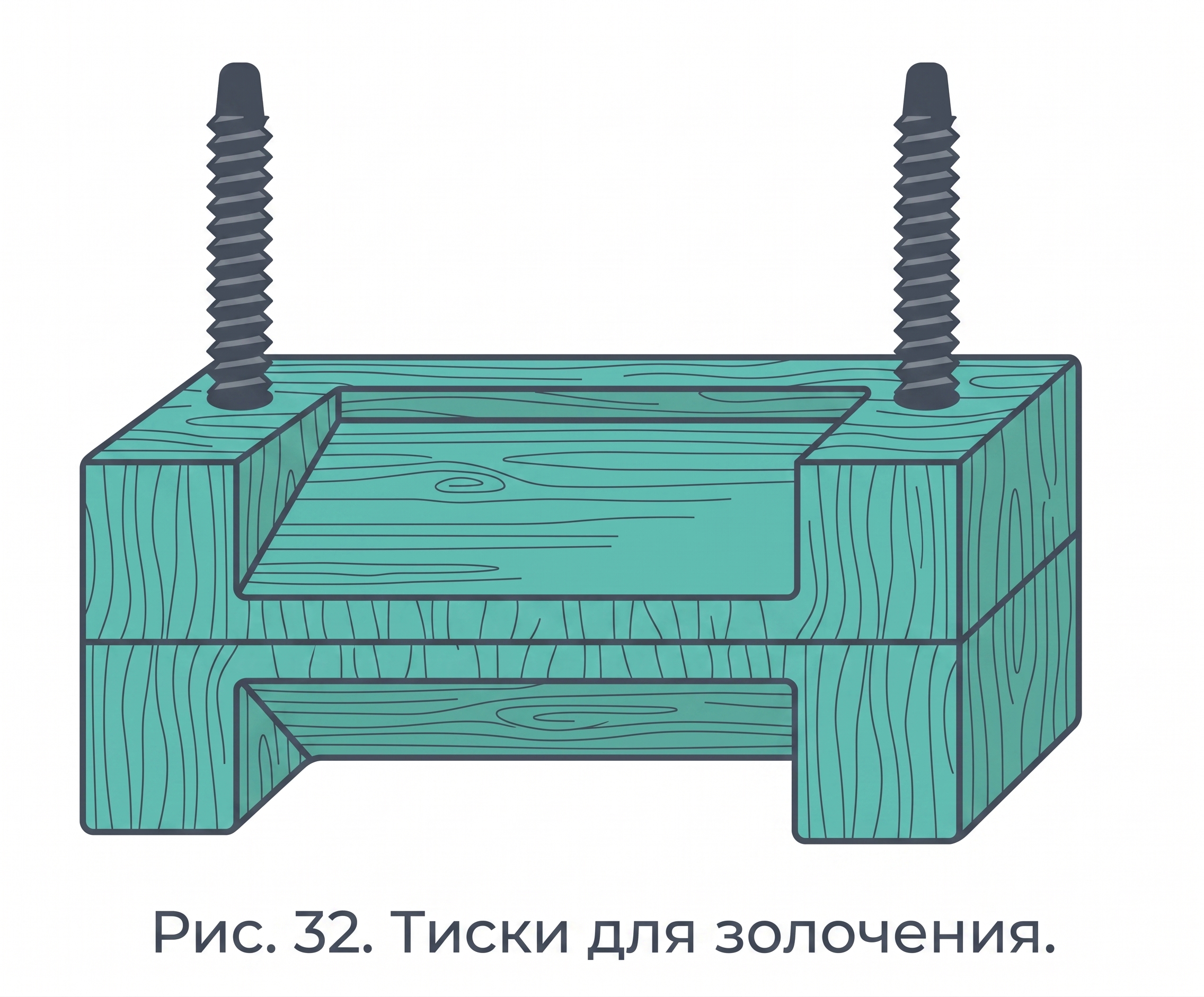 Тиски для золочения