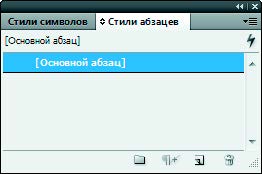 Рис. 7.116. Палитра Стили абзацев
